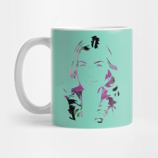 Purple Colour Spill Girl Mug